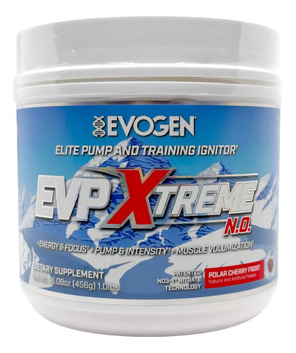 Pre Entrenamiento Evogen Evp Xtreme Energía 40 Porciones Sabor Cereza Sin Gluten