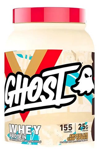 Suplemento En Polvo Ghost Whey Protein 2.176 Kg 64 Porciones Sabor Chocolate Chip Cookie