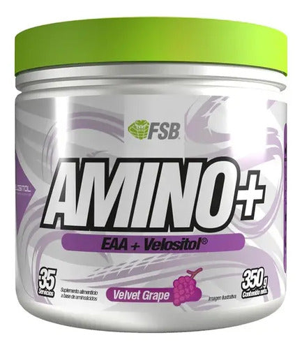 Aminoacido Amino+ Velositol Fsb 350 Gr 35 Servicios Amino Sabor Uva