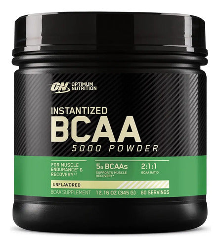 Bcaa 5000 Instant Powder, 345 G, En Optimum Nutrition, Sabor Sin Sabor