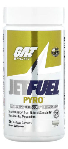 Gat Sport Jetfuel Pyro Quemador De Grasa 120 Capsulas Sin Sabor