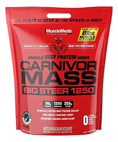 Proteína Musclemeds Carnivor Mass Chocolate 15 Lbs Sin Lactosa Gluten