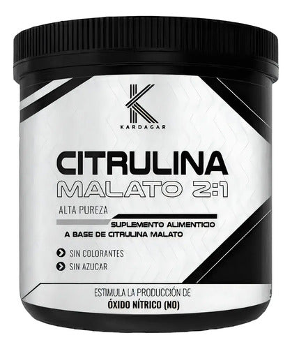Citrulina Malato 2:1 Alta Pureza Kardagar 500g Oxido Nitrico Sabor Sin Sabor