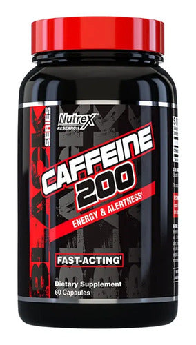 Caffeine 200 Nutrex Research Cafeina 60 Capsulas - Sin Sabor