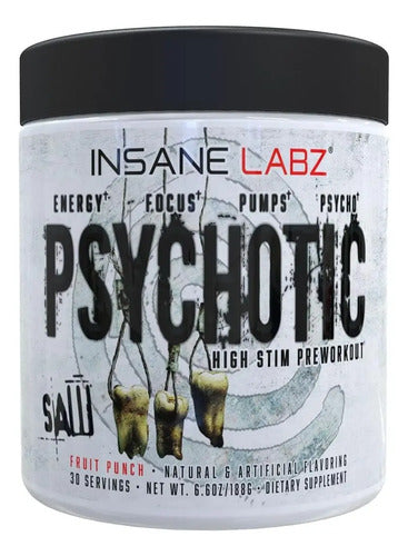 Psychotic High Stim - Pre Entreno En Polvo De Insane Labz Grape