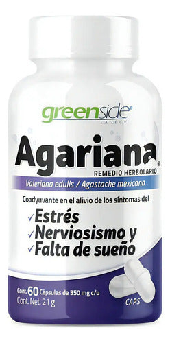 Greenside Agariana Estres Nerviosismo Falta De Sueño 60c Sabor Sin Sabor