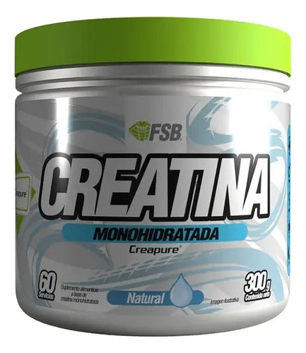Creatina Monohidratada Creapure Fsb 300 Gr 60 Servicios Sabor Sin Sabor Sin Sabor