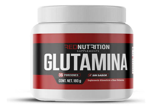 Suplemento En Polvo Rednutrition L-glutamina X 180g Sin Sabor