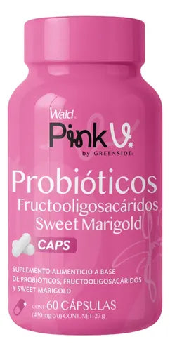 Greenside Pink Probioticos Fructo Sweet 60 Caps Sabor Sin Sabor