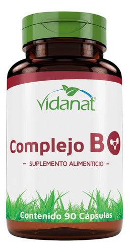 Complejo B 90 Cápsulas Vidanat Sabor Sin Sabor