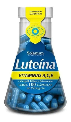 Solanum Luteína Vit. A,c,e, Marigold, Bilberry, 100 Caps Sfn Sabor Sin Sabor