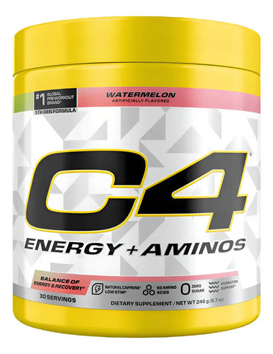 C4 Energy + Aminos 30 Serv Cellucor Pre Entrenamiento Amino Sandía