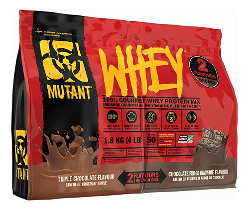 Mutant Whey Dual Chocolate Y Fudge Brownie 4 Lbs Mutant Sabor Chocolate Y Brownie De Chocolate Chocolate, Brownie De Chocolate