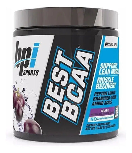 Aminoácidos Deportivos Bcaa Polvo Bpi Sabor Uva 30 Porciones