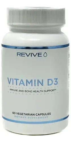 Revive Vitamina D3 60 Cápsulas Sin Sabor Suplemento Nutricional Salud Ósea