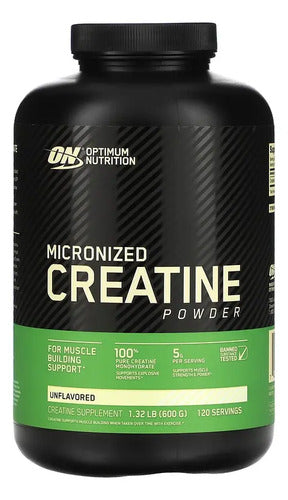 Suplemento En Polvo Optimum Nutrition Micronized Creatine Powder En Pote De 600g Sin Sabor