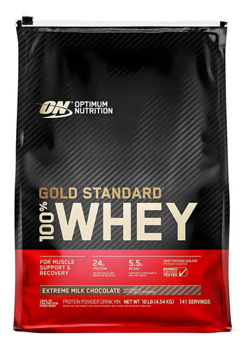 Proteina On Gold Standard 100% Whey 10 Lbs Sabor Extreme Milk Chocolate