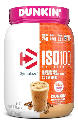 Dymatize Iso 100 20 Servicios 620 Gr Dunkin Capuccino