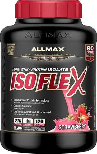 Proteina Allmax Isoflex 5 Libras 75 Porciones Sabor Fresa Frutilla