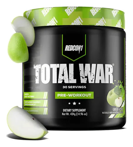 Suplemento En Polvo Redcon1 Oxid'o Pre Entrenador De Total War Sabor Manzana X 441g