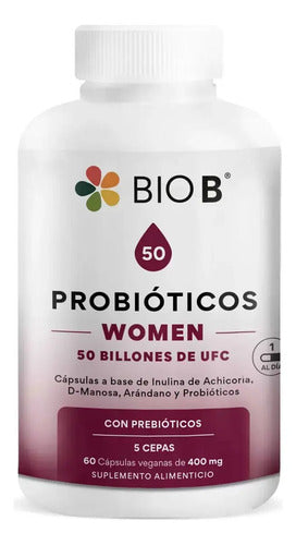 Probióticos Women 50 Billones Bio B Frasco Con 60 Cáps Sabor Sin Sabor
