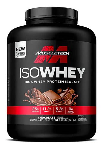 Proteina Iso Whey Muscletech 100% Whey Protein Isolate Sabor Chocolate 5 Lbs