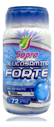 Glucosamina Sulfato Supra Natura 72 Cápsulas Sin Gluten Sin Sabor