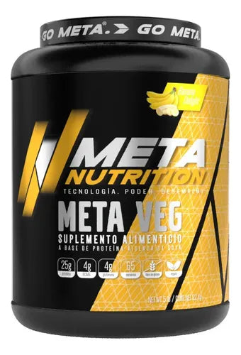 Proteina De Soya Meta Nutrition Meta Veg 5 Lb - 2.2 Kg Sabor Banana Delight