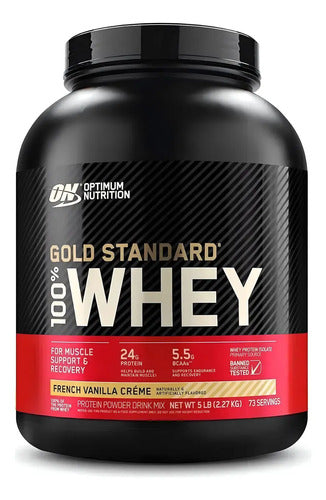 Suplemento En Polvo Optimum Nutrition Proteína Proteína De Gold Standard 100% Whey Sabor Crema De Vainilla Francesa X 2.27kg