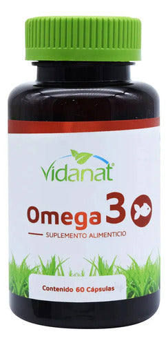 Omega 3 60 Cápsulas Vidanat Sabor Sin Sabor