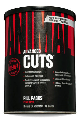 Animal Cuts Universal Nutrition 42 Paquetes Sin Sabor
