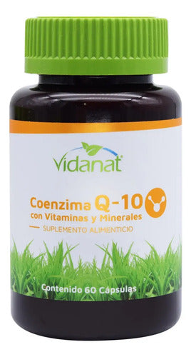 Coenzima Q10 60 Cápsulas Vidanat | Energía Celular Y Salud Cardiovascular Sin Sabor