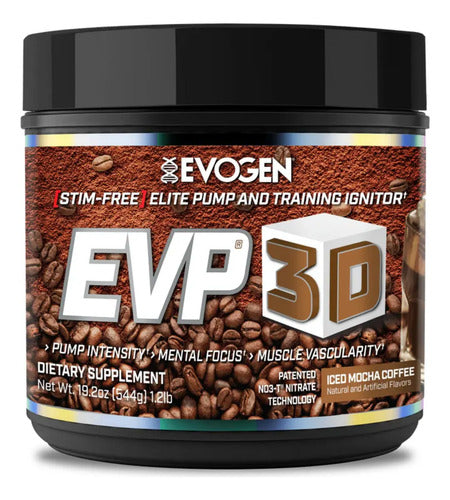 Evogen Evp 3d 40 Servicios Sabor Iced Mocha Coffee