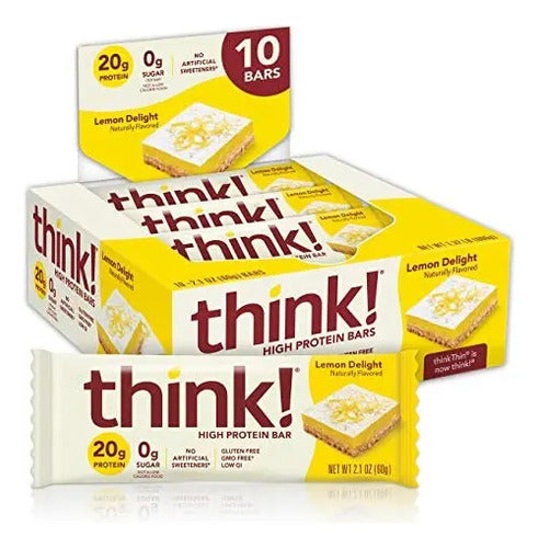 Think Thin - Barra De Proteina Sabor Limon 600g Sabor Limón