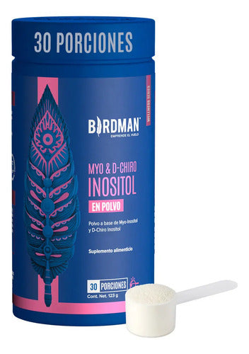 Myo D Chiro Inositol Birdman En Polvo Sin Sabor, Vegano, De 30 Porciones