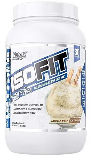 Proteína Nutrex Isofit Sabor Vainilla Bean Ice Cream En Polvo De 1.026 Kg