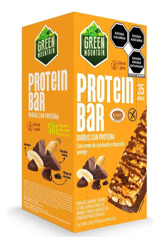 Green Mountain Protein Bar 35 Pzs De 40 Gr C/u Caja De 1.4kg