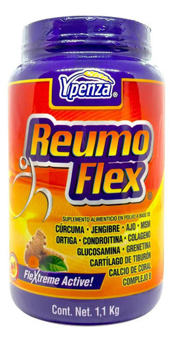 Suplemento Nutricional Ypenza Reumoflex Active Con Glucosamina Y Cúrcuma Sabor Mango Maracuyá En Polvo De 1.1 Kg