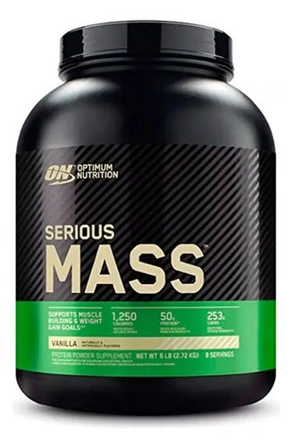 Suplemento En Polvo Optimum Nutrition Carbohidratos De Serious Mass Sabor Vainilla X 2.72kg