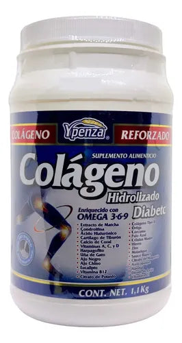Colageno Hidrolizado Diabetc 1.1 Kg Natural 0 Azúcar Ypenza Natural