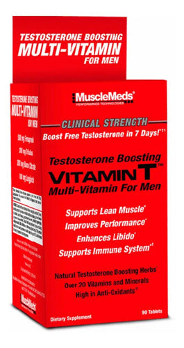 Musclemeds Vitamin T Vitaminico Boost Test 90 Tab Carnivor 90 Tabletas