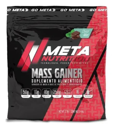 Proteina Meta Nutrition Mass Gainer 12 Lb Sabor Choco Mint Choco Menta