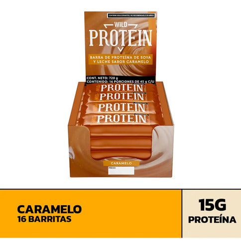 Barritas De Proteína Wild Foods Sabor Caramelo Pack X 16 Uds