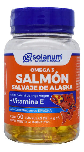 Solanum Omega 3 Salmón Salvaje De Alaska 60 Capsulas Sin Sabor