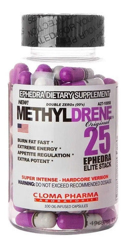 Cloma Pharma Methyldrene Elite 100 Cápsulas Termogénico Sabor Sin Sabor