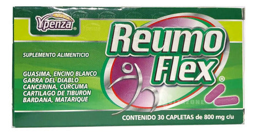 Reumoflex Verde 30 Capletas De 800 Mg Ypenza. Sin Sabor