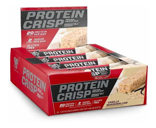 Bsn Proteina Crisp Sabor Vainilla Marshmallow 12 Barras Vanilla Marshmallow