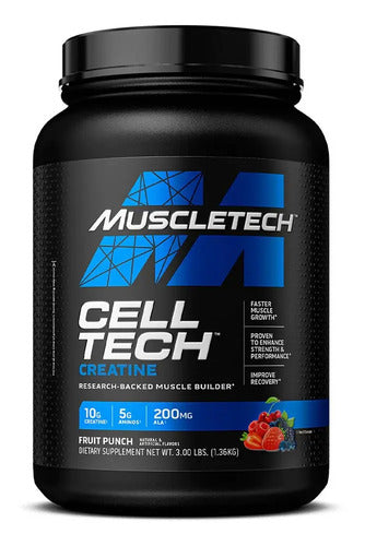 Muscletech Cell-tech Creatine Ganador De Masa Creatina 3 Lb Fruit Punch Ponche De Frutas