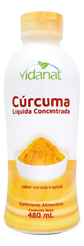 Vidanat Curcuma Liquida Concentrada 480ml Naranja Tropical Naranja Tropical