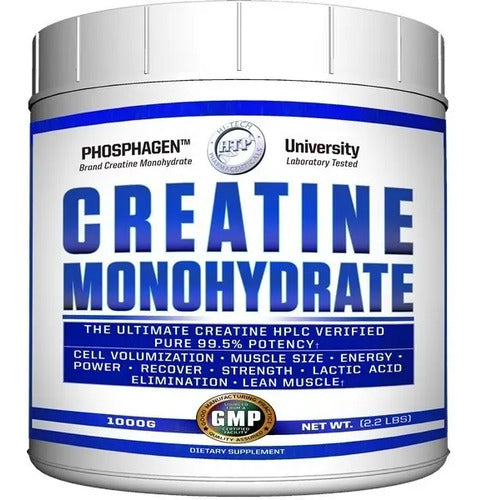 Creatina Monohidratada Hi Tech Hplc Pura Fosfageno 1000 Gr Sin Sabor